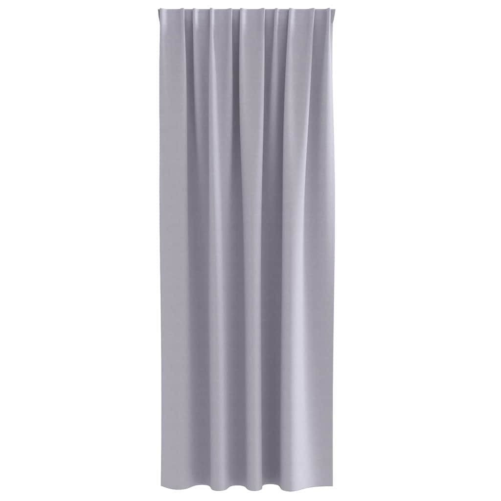Zwart-out Gordijnen met Ringen 2 pcs Metaalgrijs 260 x 140 cm is nu te koop bij PeponiXL, paradijselijk wonen!