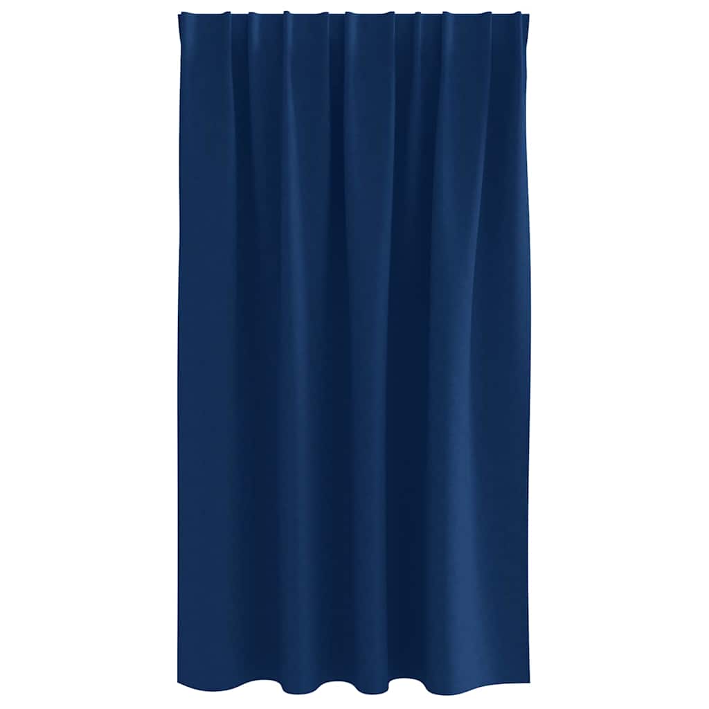 Zwart-out Gordijnen met Ringen 2 pcs Donkerblauw 140 x 140 cm is nu te koop bij PeponiXL, paradijselijk wonen!