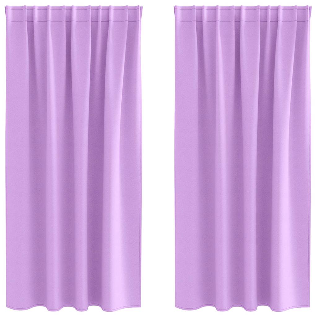 Zwart-out Gordijnen met Ringen 2 pcs Paars 175 x 140 cm is nu te koop bij PeponiXL, paradijselijk wonen!