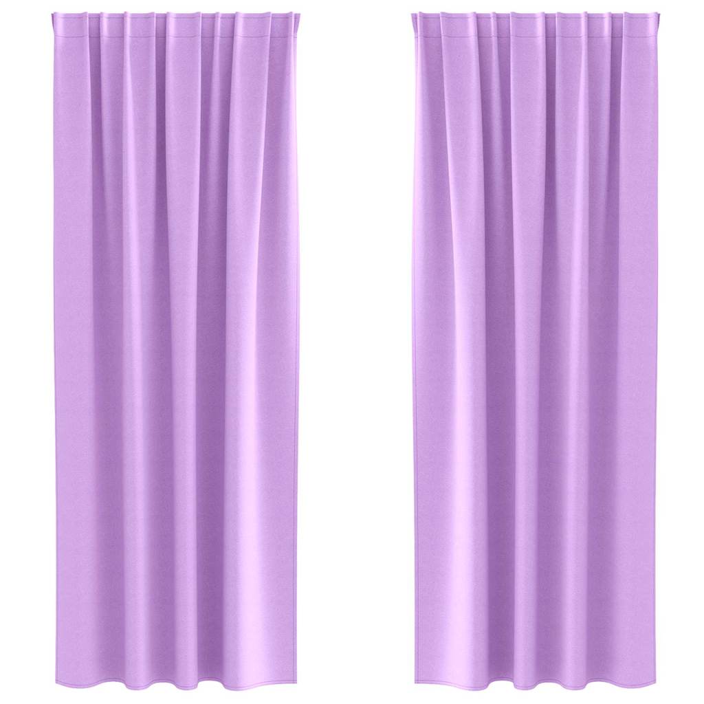 Zwart-out Gordijnen met Ringen 2 pcs Paars 245 x 140 cm is nu te koop bij PeponiXL, paradijselijk wonen!