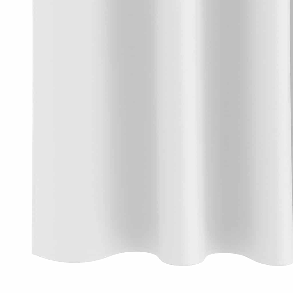 Zwart-out Gordijnen met Ringen 2 pcs Puur Wit 245 x 140 cm is nu te koop bij PeponiXL, paradijselijk wonen!