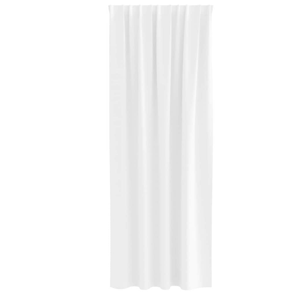 Zwart-out Gordijnen met Ringen 2 pcs Puur Wit 245 x 140 cm is nu te koop bij PeponiXL, paradijselijk wonen!