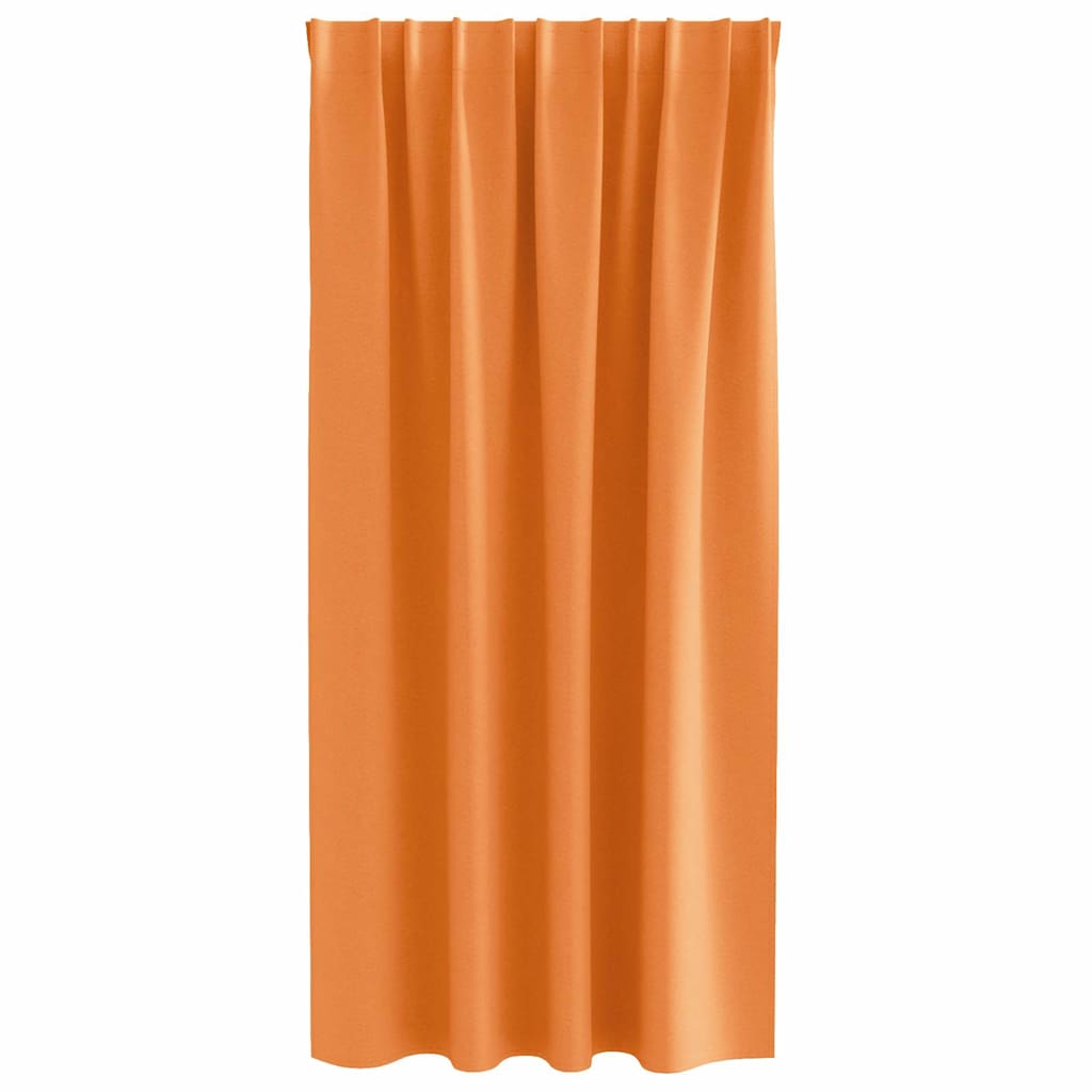 Zwart-out Gordijnen met Ringen 2 pcs Oranje 175 x 140 cm is nu te koop bij PeponiXL, paradijselijk wonen!