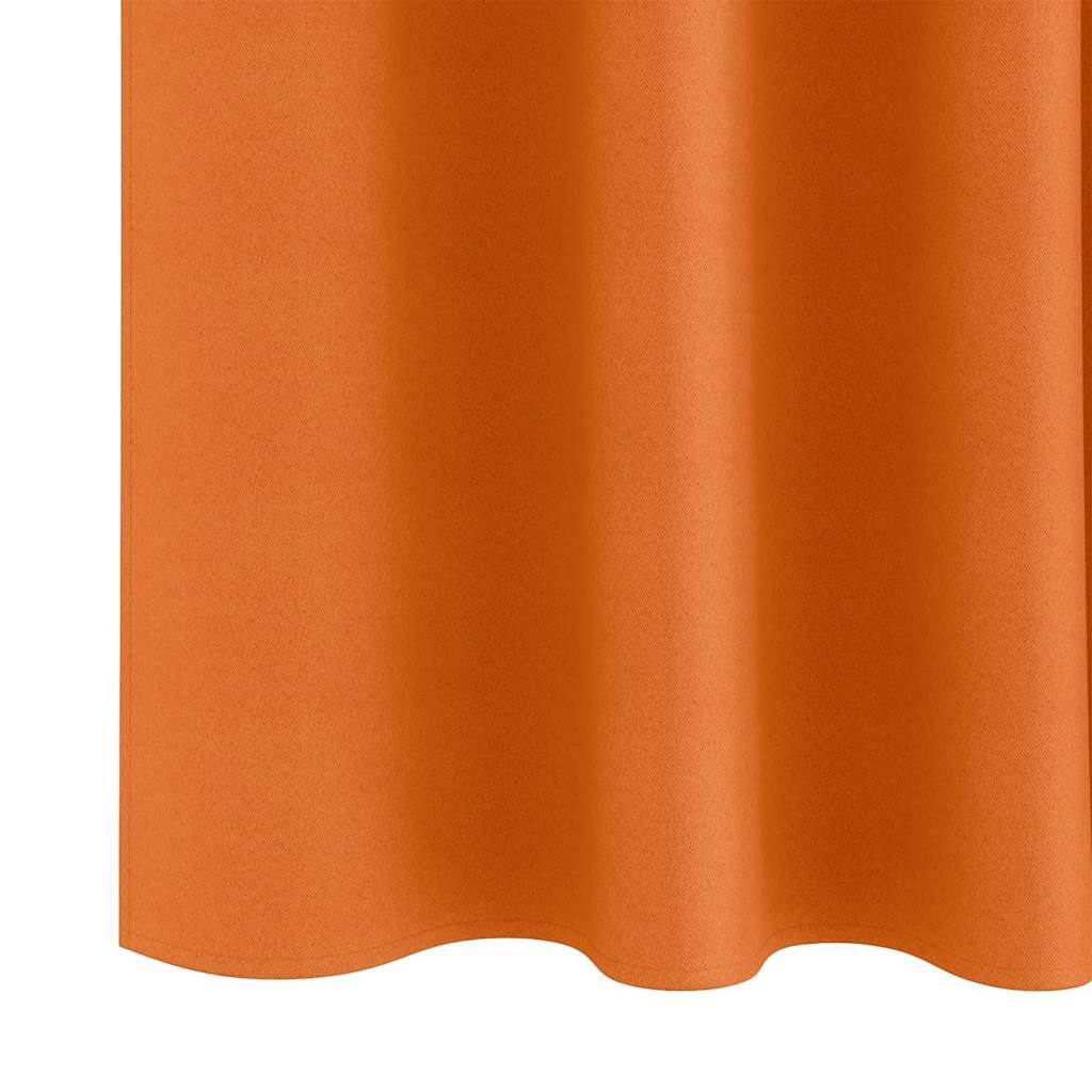 Zwart-out Gordijnen met Ringen 2 pcs Feloranje 245 x 140 cm is nu te koop bij PeponiXL, paradijselijk wonen!