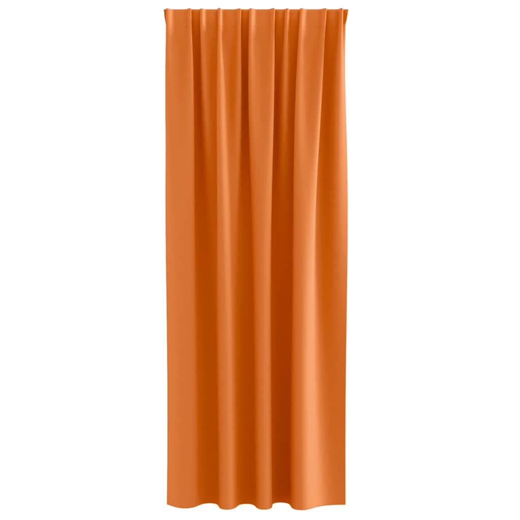 Zwart-out Gordijnen met Ringen 2 pcs Feloranje 260 x 140 cm is nu te koop bij PeponiXL, paradijselijk wonen!