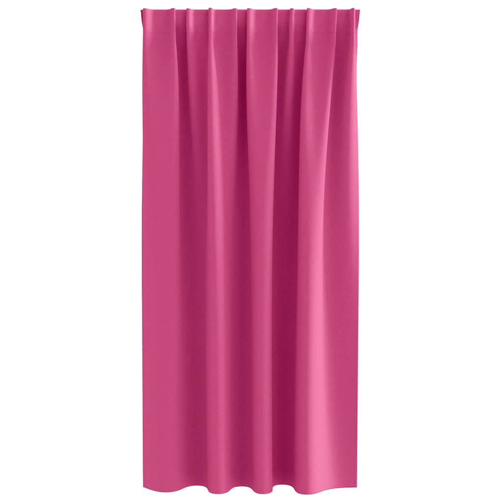 Zwart-out Gordijnen met Ringen 2 pcs Felroze 175 x 140 cm is nu te koop bij PeponiXL, paradijselijk wonen!