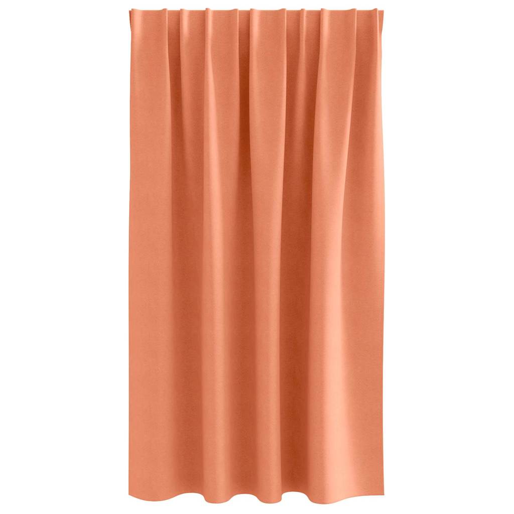 Zwart-out Gordijnen met Ringen 2 pcs Terracotta 140 x 140 cm is nu te koop bij PeponiXL, paradijselijk wonen!