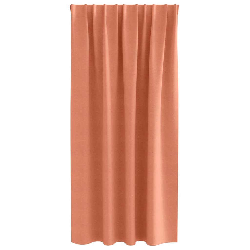 Zwart-out Gordijnen met Ringen 2 pcs Terracotta 175 x 140 cm is nu te koop bij PeponiXL, paradijselijk wonen!