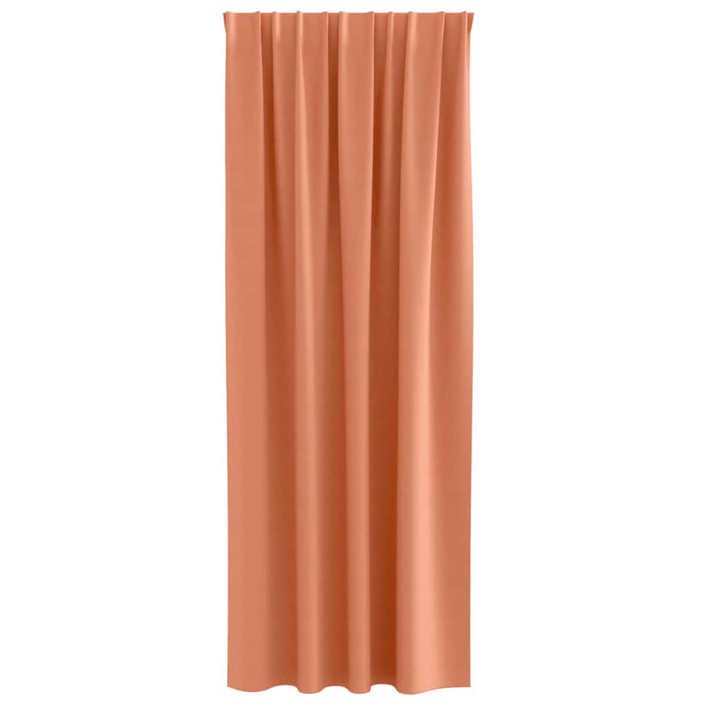 Zwart-out Gordijnen met Ringen 2 pcs Terracotta 245 x 140 cm is nu te koop bij PeponiXL, paradijselijk wonen!