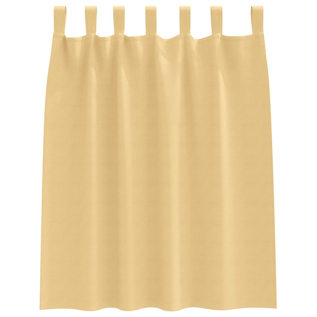 Zwart-out Gordijnen met Ringen 2 pcs Beige 140 x 140 cm is nu te koop bij PeponiXL, paradijselijk wonen!