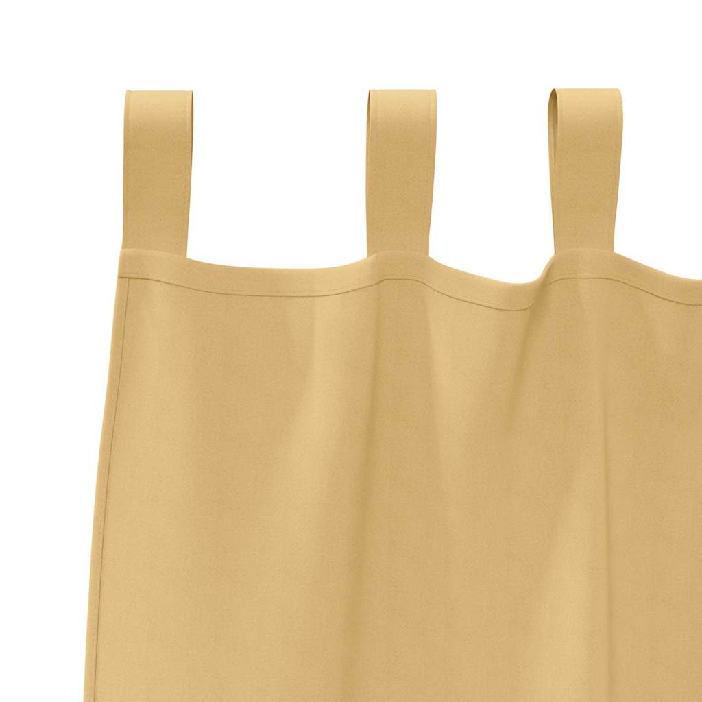 Zwart-out Gordijnen met Ringen 2 pcs Beige 260 x 140 cm is nu te koop bij PeponiXL, paradijselijk wonen!