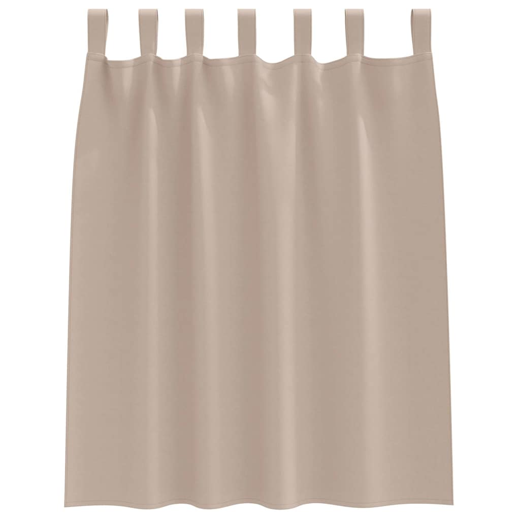 Zwart-out Gordijnen met Ringen 2 pcs Taupe 140 x 140 cm is nu te koop bij PeponiXL, paradijselijk wonen!
