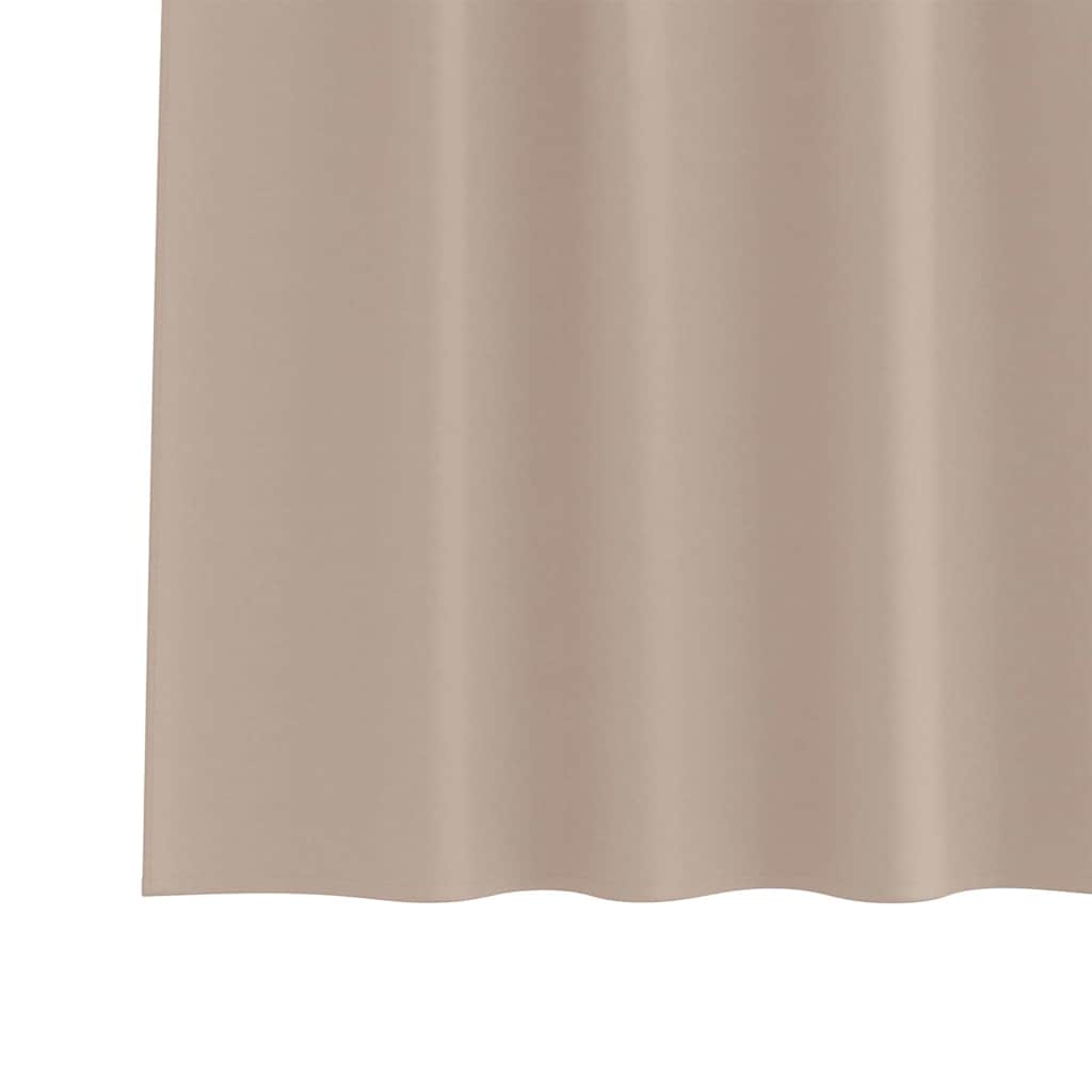 Zwart-out Gordijnen met Ringen 2 pcs Taupe 175 x 140 cm is nu te koop bij PeponiXL, paradijselijk wonen!