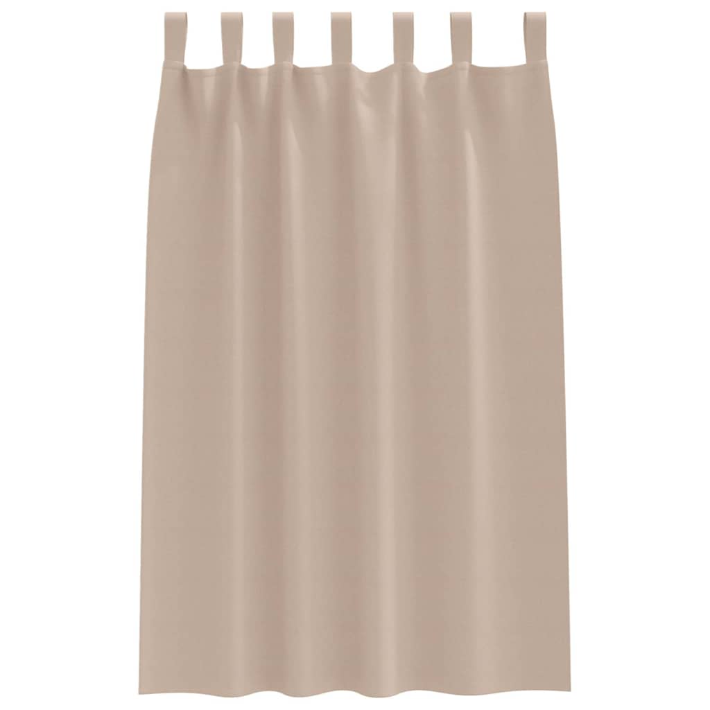 Zwart-out Gordijnen met Ringen 2 pcs Taupe 175 x 140 cm is nu te koop bij PeponiXL, paradijselijk wonen!