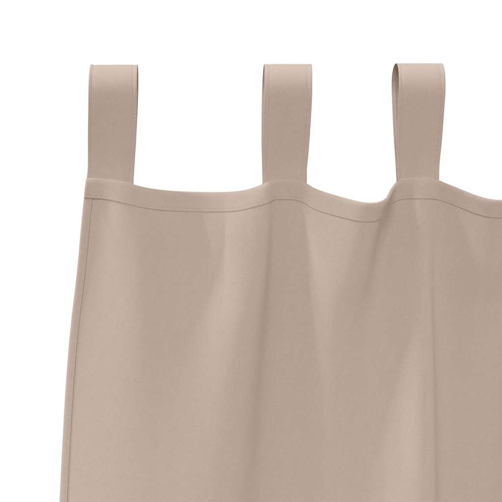 Zwart-out Gordijnen met Ringen 2 pcs Taupe 245 x 140 cm is nu te koop bij PeponiXL, paradijselijk wonen!