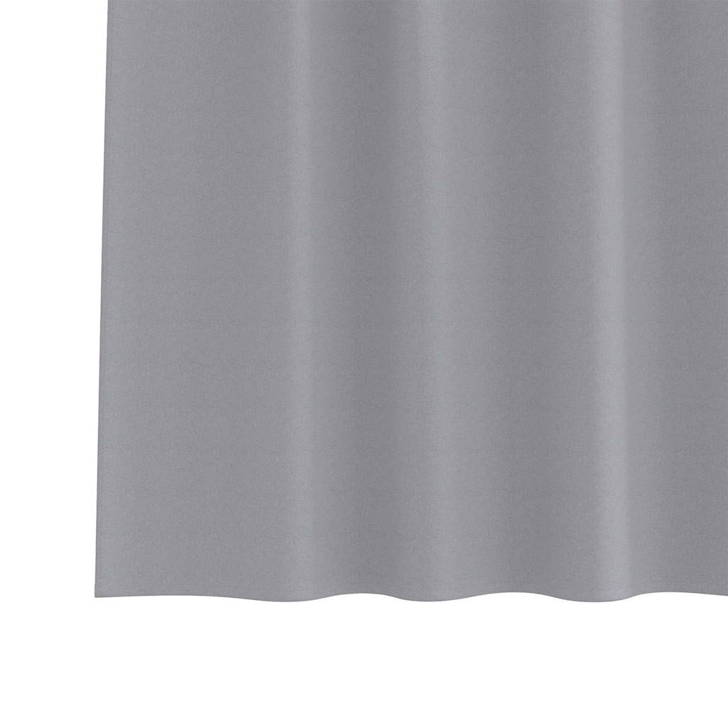 Zwart-out Gordijnen met Ringen 2 pcs Lichtgrijs 140 x 140 cm is nu te koop bij PeponiXL, paradijselijk wonen!
