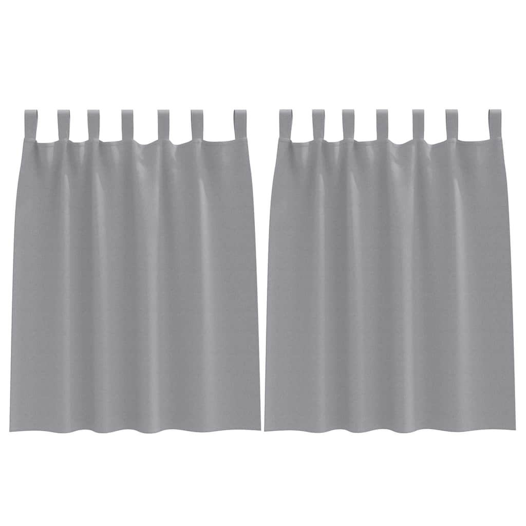 Zwart-out Gordijnen met Ringen 2 pcs Lichtgrijs 140 x 140 cm is nu te koop bij PeponiXL, paradijselijk wonen!
