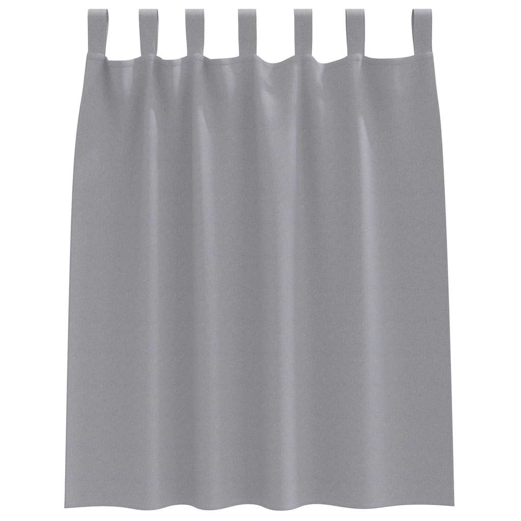 Zwart-out Gordijnen met Ringen 2 pcs Lichtgrijs 140 x 140 cm is nu te koop bij PeponiXL, paradijselijk wonen!