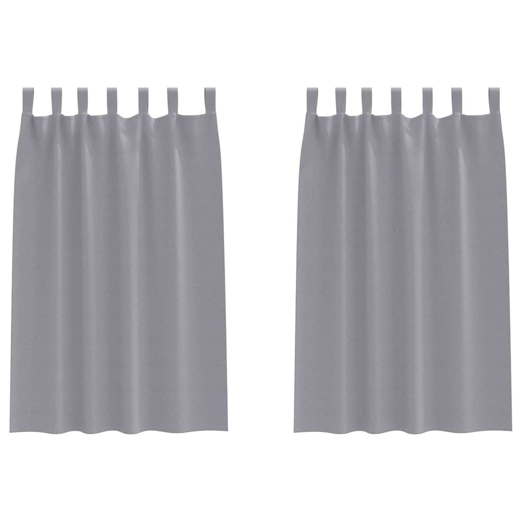 Zwart-out Gordijnen met Ringen 2 pcs Lichtgrijs 175 x 140 cm is nu te koop bij PeponiXL, paradijselijk wonen!