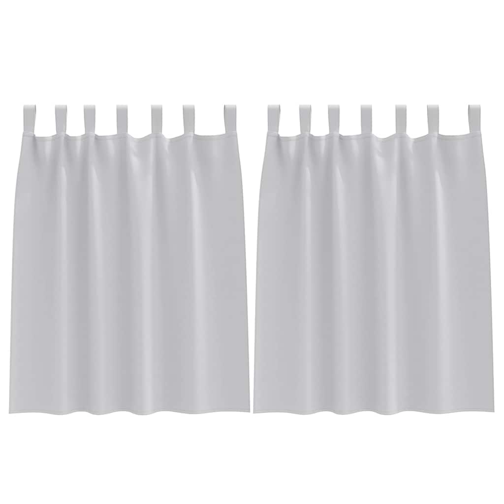 Zwart-out Gordijnen met Ringen 2 pcs Lichtgrijs 140 x 140 cm is nu te koop bij PeponiXL, paradijselijk wonen!