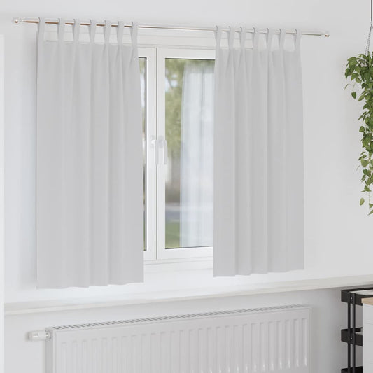 Zwart-out Gordijnen met Ringen 2 pcs Bleekgrijs 175 x 140 cm is nu te koop bij PeponiXL, paradijselijk wonen!