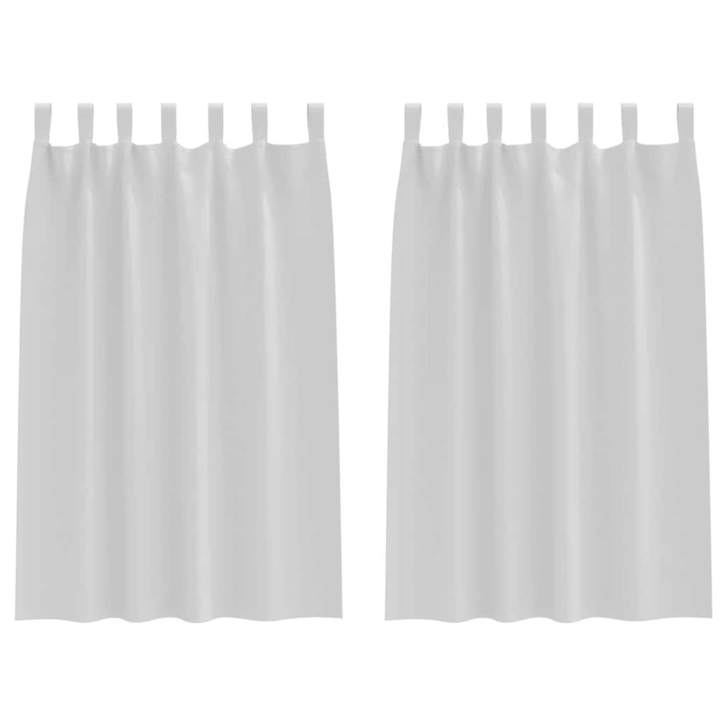 Zwart-out Gordijnen met Ringen 2 pcs Bleekgrijs 175 x 140 cm is nu te koop bij PeponiXL, paradijselijk wonen!
