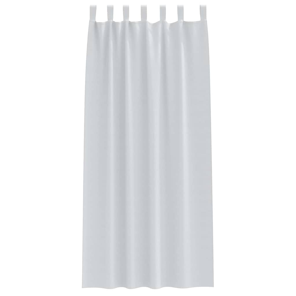 Zwart-out Gordijnen met Ringen 2 pcs Bleekgrijs 245 x 140 cm is nu te koop bij PeponiXL, paradijselijk wonen!