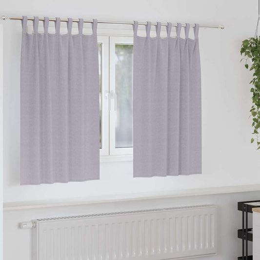 Zwart-out Gordijnen met Ringen 2 pcs Metaalgrijs 140 x 140 cm is nu te koop bij PeponiXL, paradijselijk wonen!