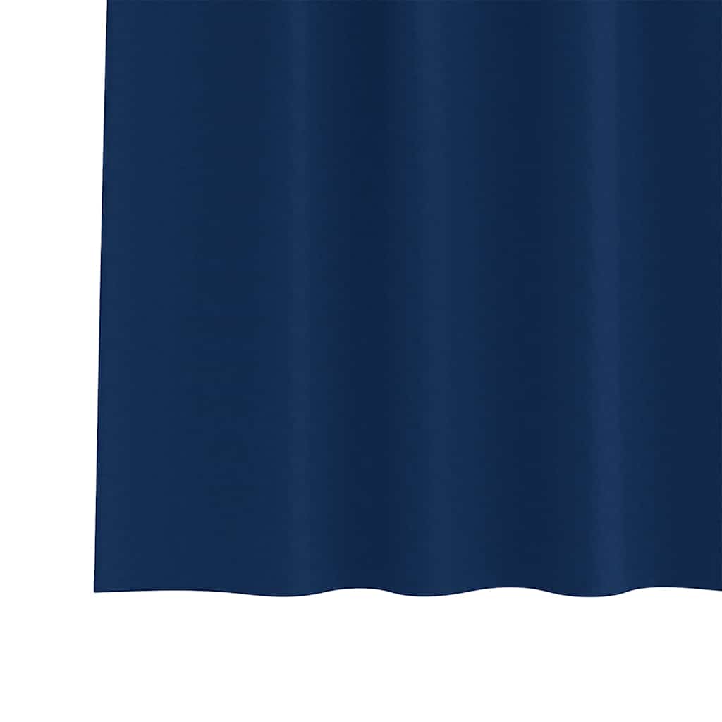 Zwart-out Gordijnen met Ringen 2 pcs Donkerblauw 140 x 140 cm is nu te koop bij PeponiXL, paradijselijk wonen!