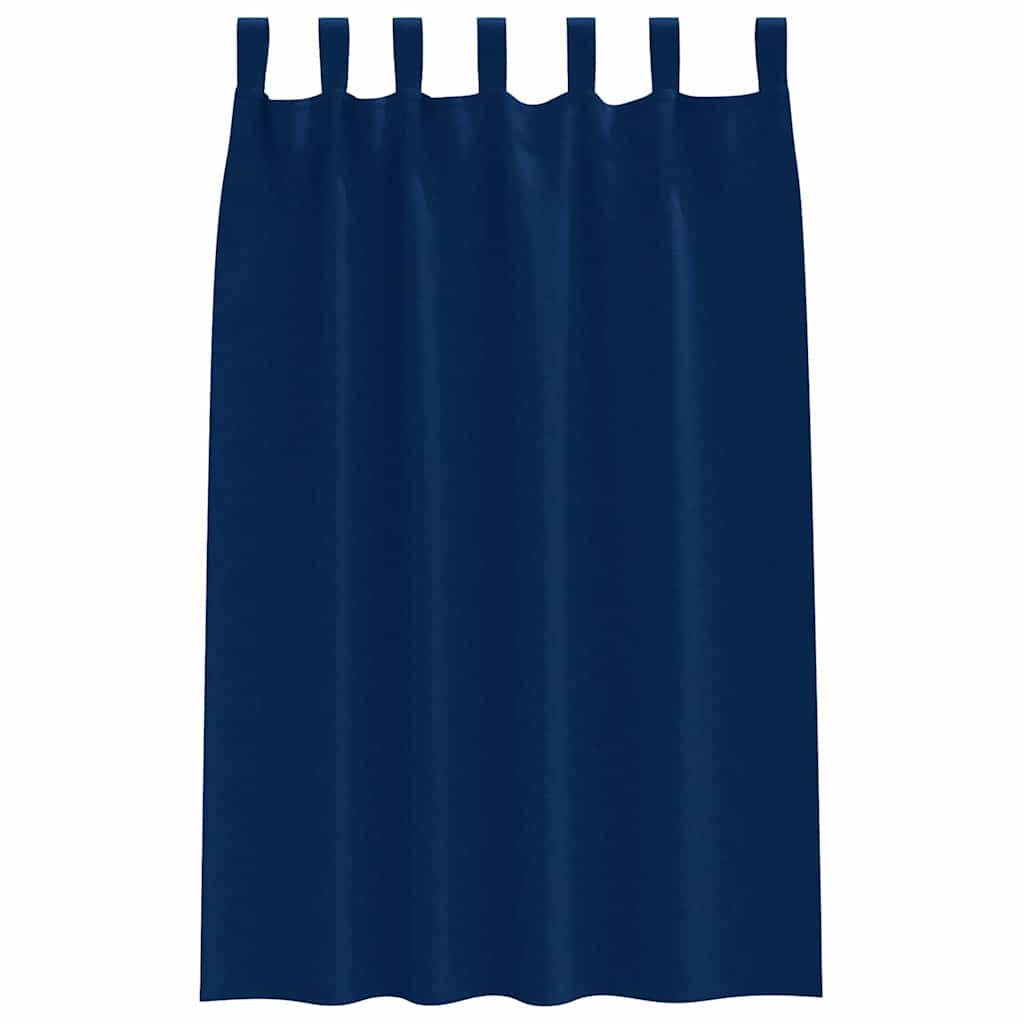 Zwart-out Gordijnen met Ringen 2 pcs Donkerblauw 175 x 140 cm is nu te koop bij PeponiXL, paradijselijk wonen!