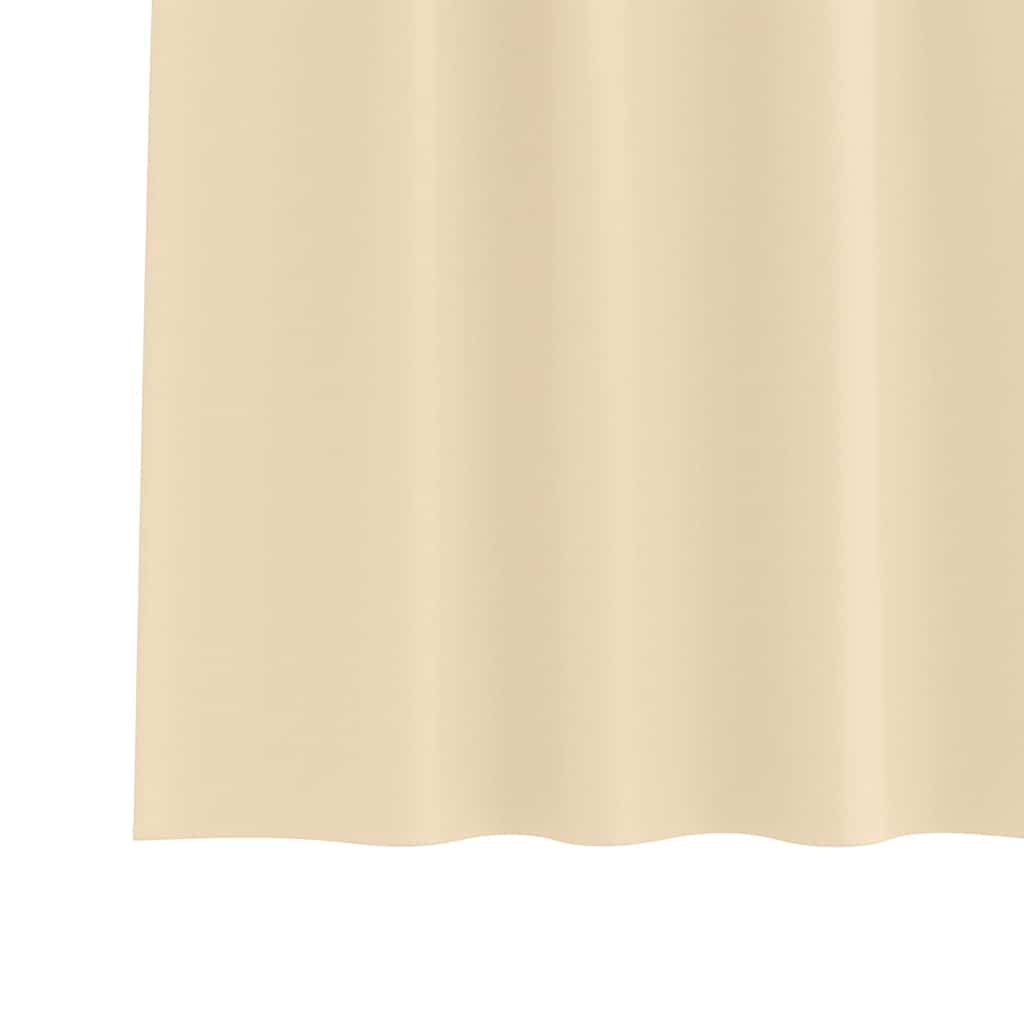 Zwart-out Gordijnen met Ringen 2 pcs Crème 140 x 140 cm is nu te koop bij PeponiXL, paradijselijk wonen!