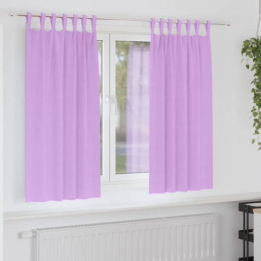 Zwart-out Gordijnen met Ringen 2 pcs Paars 175 x 140 cm is nu te koop bij PeponiXL, paradijselijk wonen!