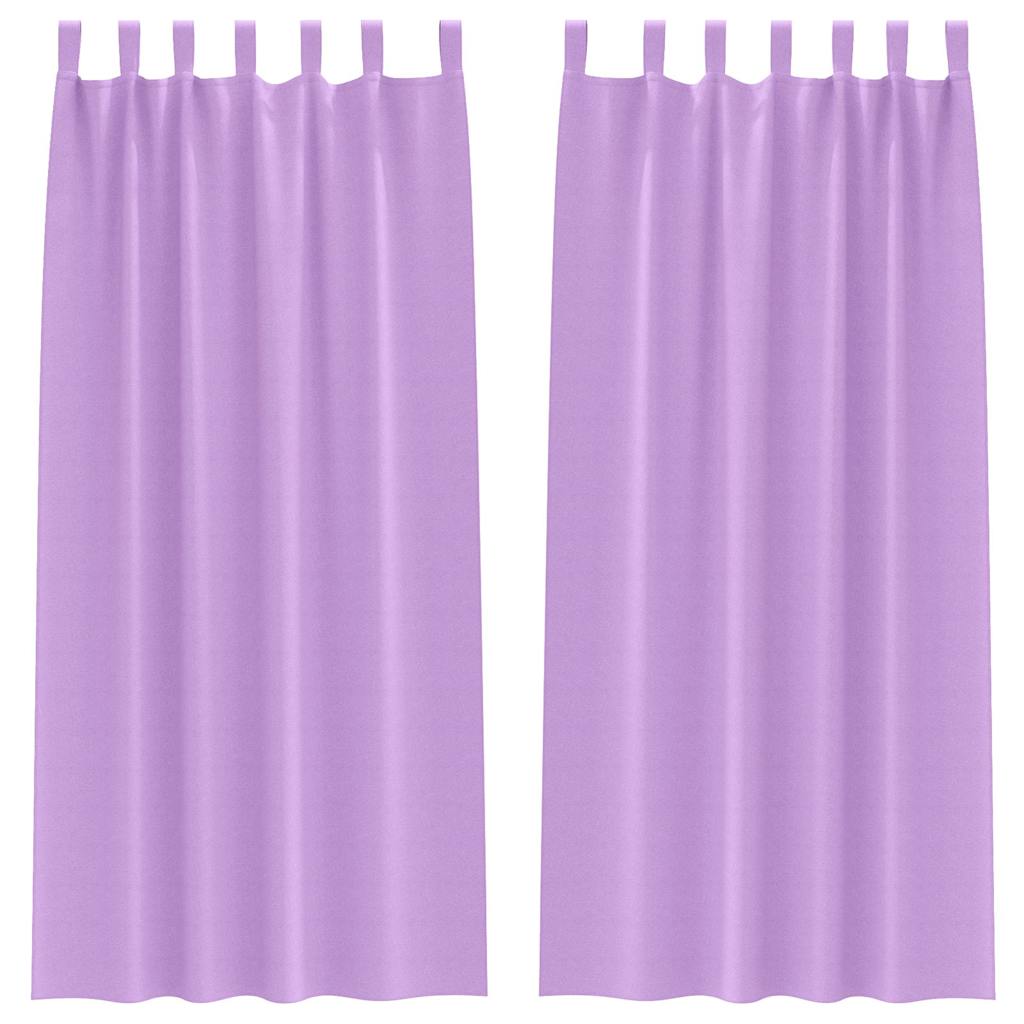 Zwart-out Gordijnen met Ringen 2 pcs Paars 245 x 140 cm is nu te koop bij PeponiXL, paradijselijk wonen!