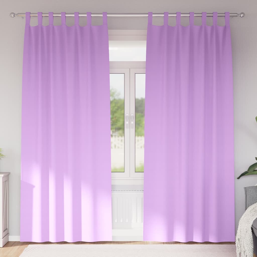 Zwart-out Gordijnen met Ringen 2 pcs Paars 260 x 140 cm is nu te koop bij PeponiXL, paradijselijk wonen!