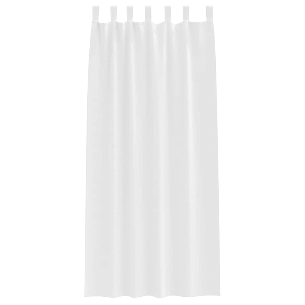 Zwart-out Gordijnen met Ringen 2 pcs Puur Wit 245 x 140 cm is nu te koop bij PeponiXL, paradijselijk wonen!