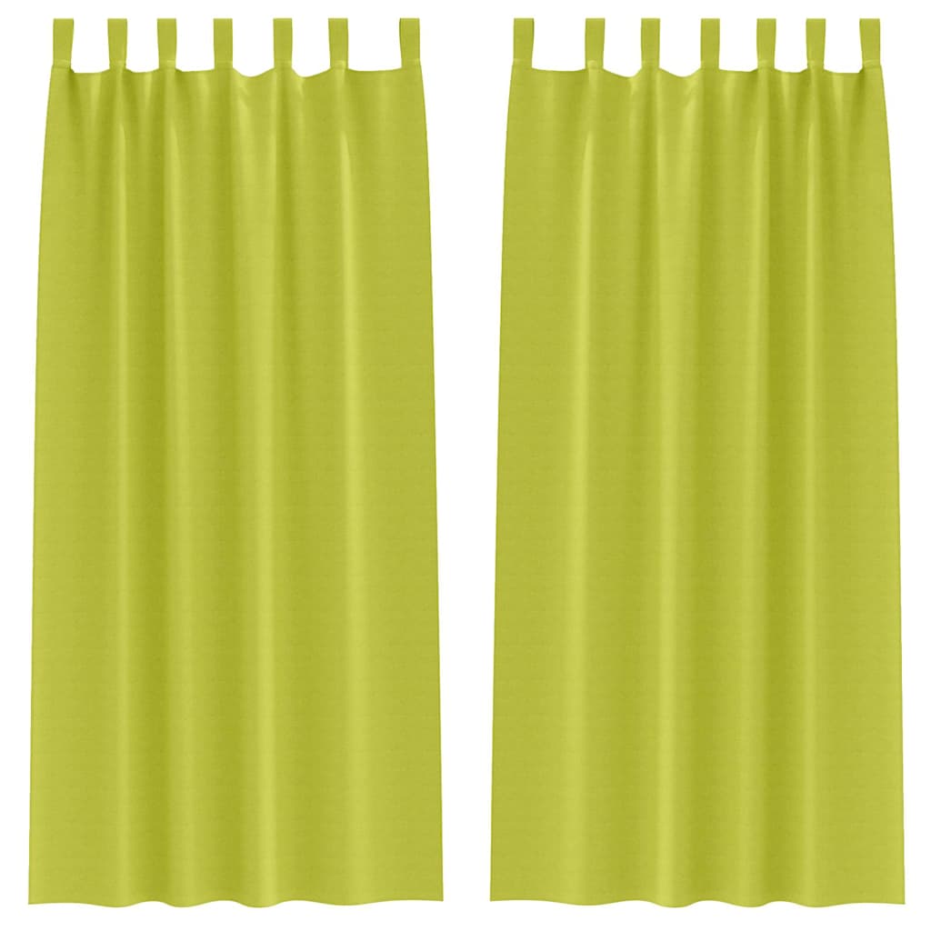 Zwart-out Gordijnen met Ringen 2 pcs Groen 260 x 140 cm is nu te koop bij PeponiXL, paradijselijk wonen!