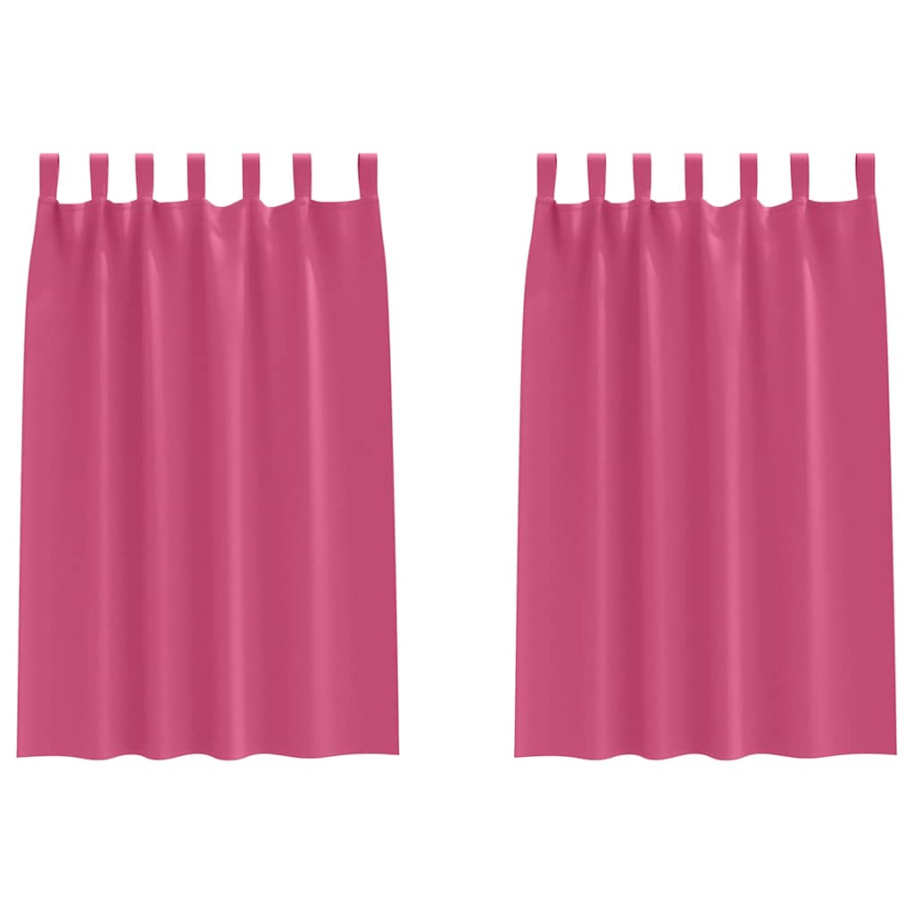 Zwart-out Gordijnen met Ringen 2 pcs Felroze 175 x 140 cm is nu te koop bij PeponiXL, paradijselijk wonen!