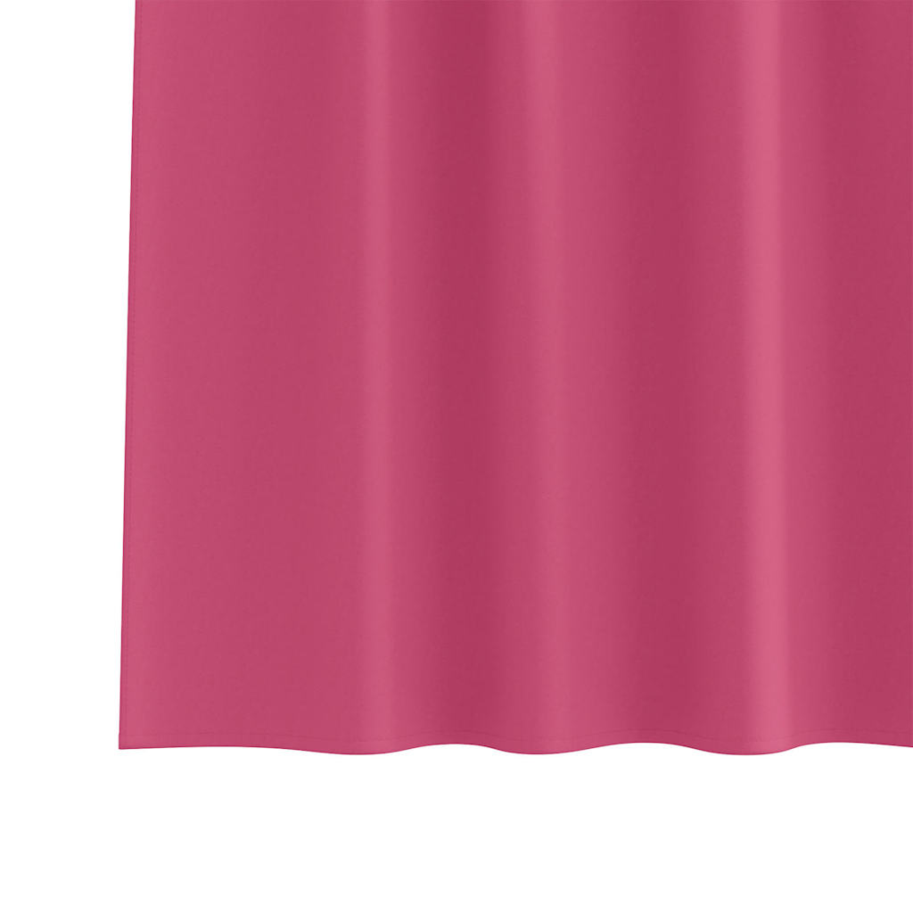 Zwart-out Gordijnen met Ringen 2 pcs Felroze 245 x 140 cm is nu te koop bij PeponiXL, paradijselijk wonen!