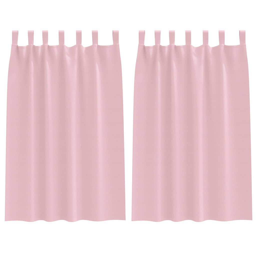 Zwart-out Gordijnen met Ringen 2 pcs Babyroze 175 x 140 cm is nu te koop bij PeponiXL, paradijselijk wonen!