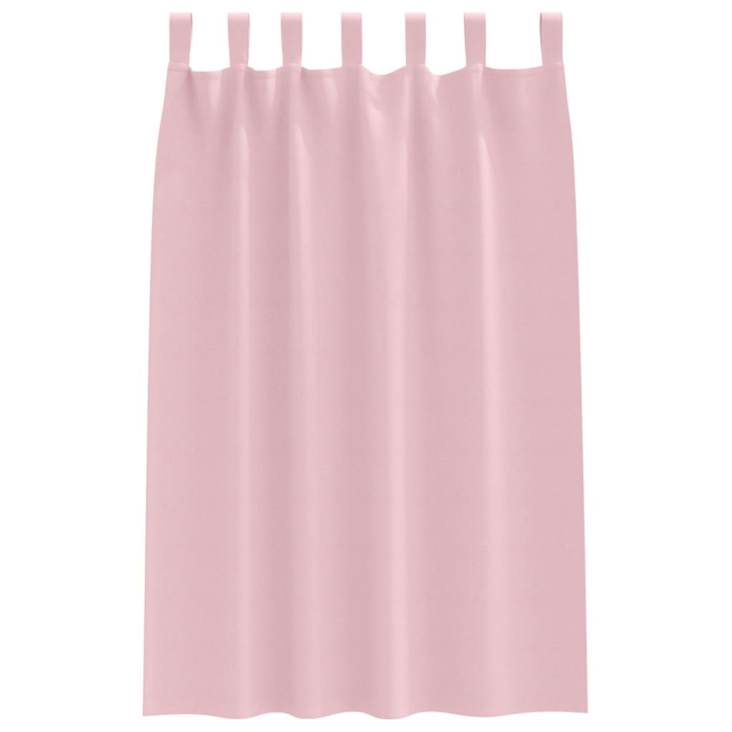 Zwart-out Gordijnen met Ringen 2 pcs Babyroze 175 x 140 cm is nu te koop bij PeponiXL, paradijselijk wonen!