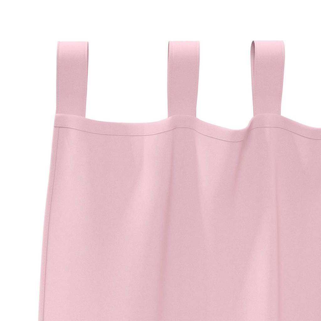 Zwart-out Gordijnen met Ringen 2 pcs Babyroze 245 x 140 cm is nu te koop bij PeponiXL, paradijselijk wonen!