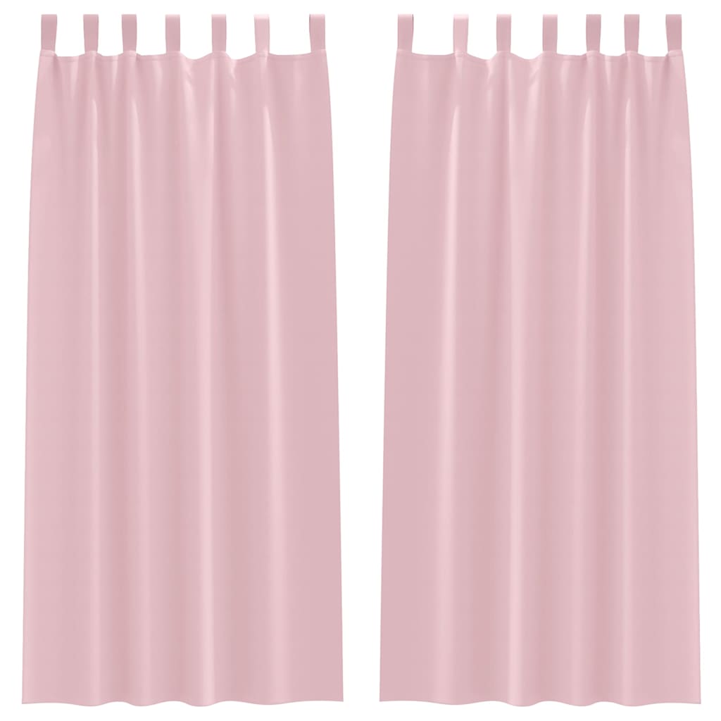 Zwart-out Gordijnen met Ringen 2 pcs Babyroze 260 x 140 cm is nu te koop bij PeponiXL, paradijselijk wonen!