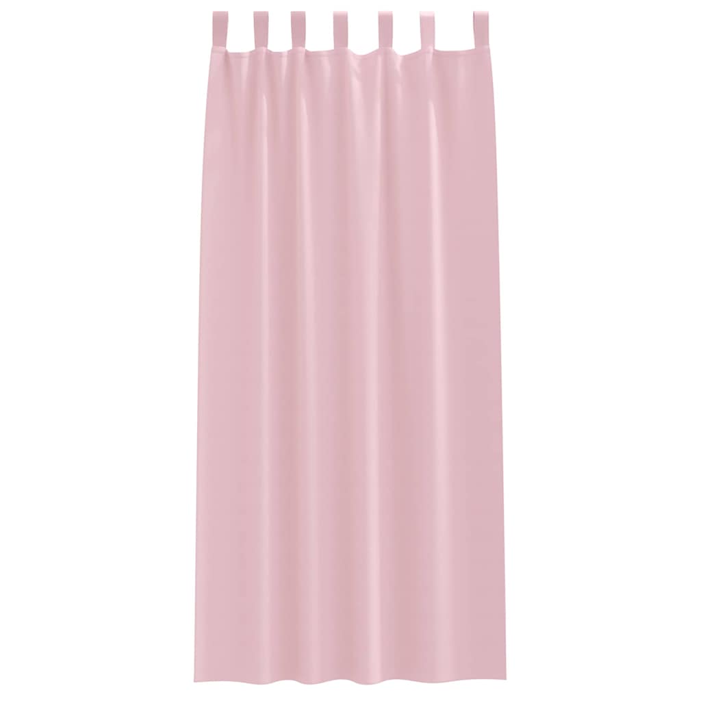 Zwart-out Gordijnen met Ringen 2 pcs Babyroze 260 x 140 cm is nu te koop bij PeponiXL, paradijselijk wonen!