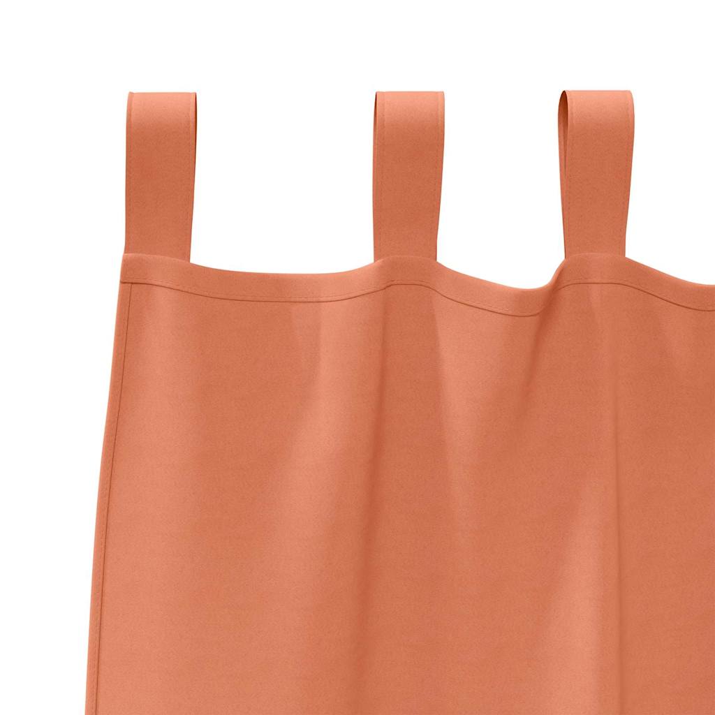 Zwart-out Gordijnen met Ringen 2 pcs Terracotta 260 x 140 cm is nu te koop bij PeponiXL, paradijselijk wonen!