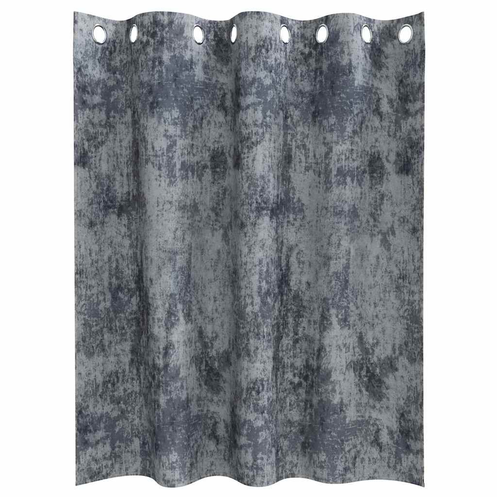 Velvet Gordijnen 2 pcs Zilvergrijs 140 x 140 cm Fluweel is nu te koop bij PeponiXL, paradijselijk wonen!