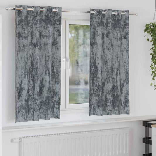 Velvet Gordijnen 2 pcs Zilvergrijs 175 x 140 cm Fluweel is nu te koop bij PeponiXL, paradijselijk wonen!