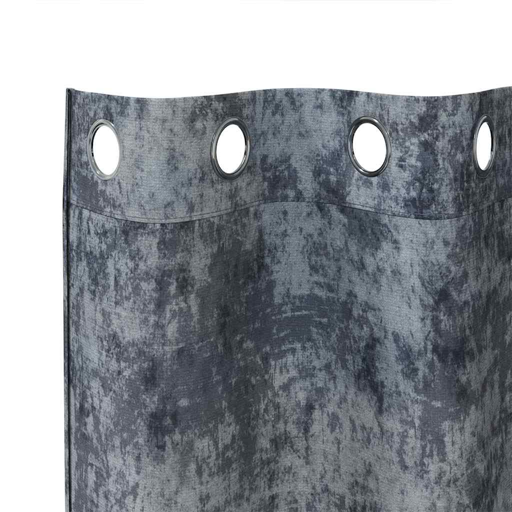Velvet Gordijnen 2 pcs Zilvergrijs 260 x 140 cm Fluweel is nu te koop bij PeponiXL, paradijselijk wonen!