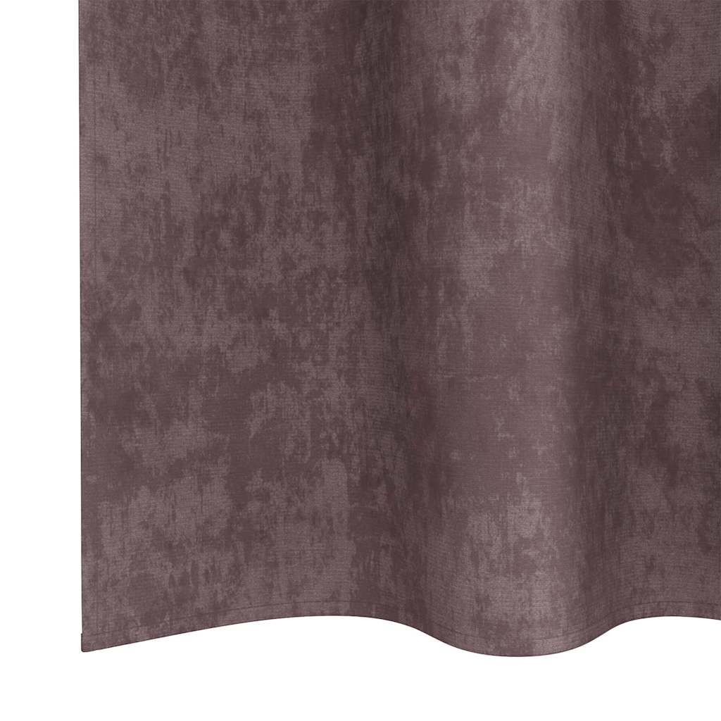 Velvet Gordijnen met gordijnen 2 pcs Bruin 175 x 140 cm Fluweel is nu te koop bij PeponiXL, paradijselijk wonen!