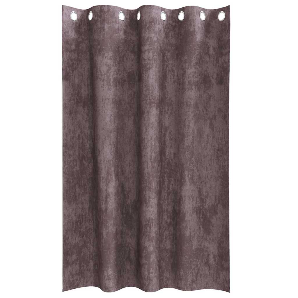 Velvet Gordijnen met gordijnen 2 pcs Bruin 175 x 140 cm Fluweel is nu te koop bij PeponiXL, paradijselijk wonen!