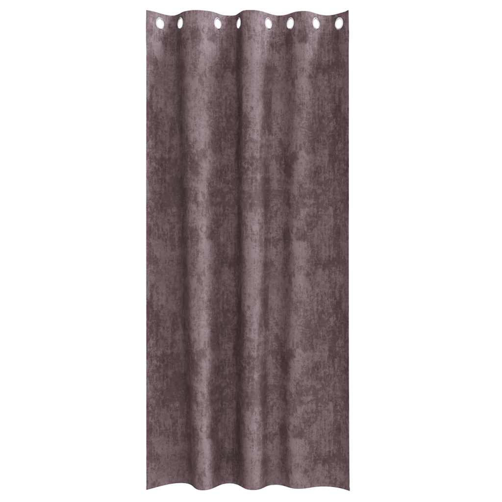 Velvet Gordijnen met gordijnen 2 pcs Bruin 245 x 140 cm Fluweel is nu te koop bij PeponiXL, paradijselijk wonen!